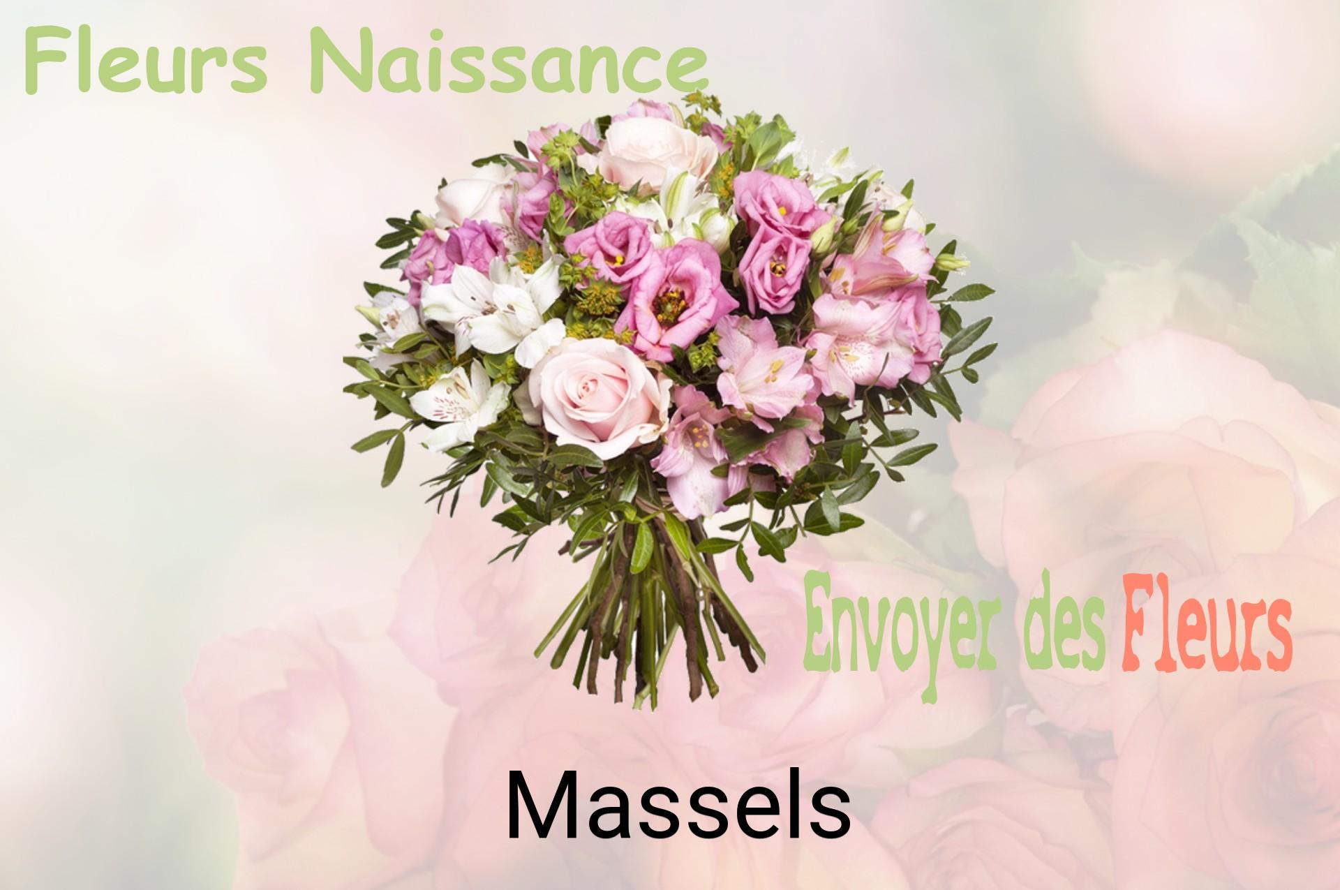 Bouquet de fleurs de naissance livré à Massels